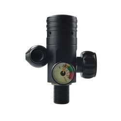 300bar Scuba Regulator 4500psi Luminous Gauge First Level Pressure Reducing Valve With M18x1.5 Thread For Diving Air Cylinder