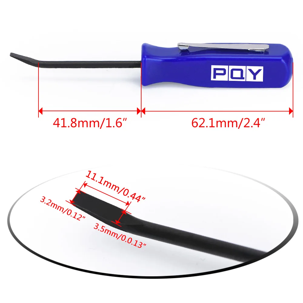 1pcs Pocket Pry Bar Short Angled Operating Handy Tool 4-Sided Grip WX-GJ005-QY