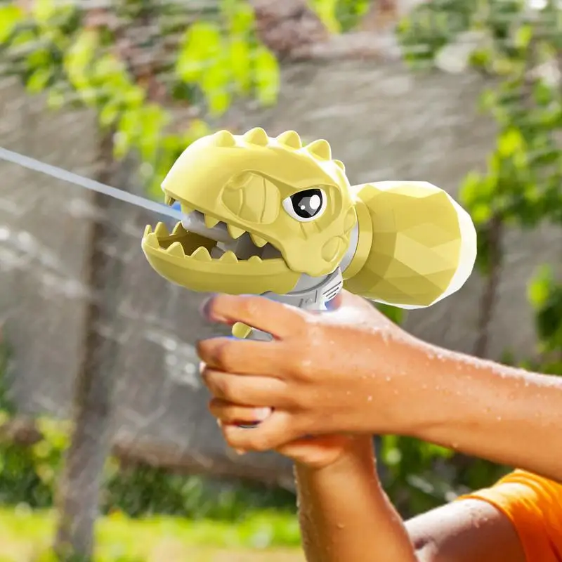 Juguetes de agua al aire libre para niños, rociador de juguete exterior, Squirter de dibujos animados, dinosaurio, tiburón, juguetes de playa, diversión al aire libre