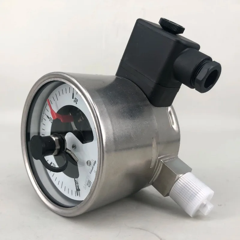 

Bourdon Tube Gauge with Switch Contacts for Process Industry NS 100/160 Models PGS23.100 PGS23 PGS26.100 - Pressure Measurement