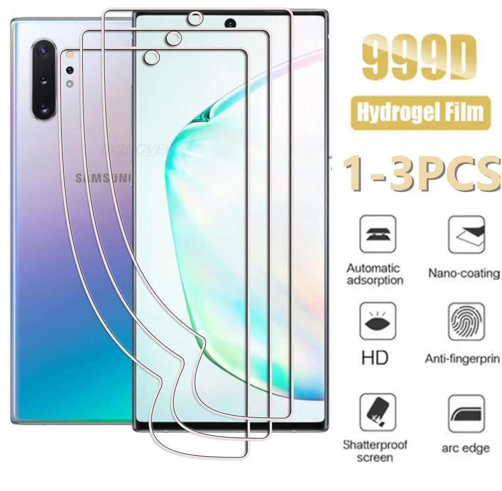 1-3 Pcs For Samsung Galaxy Note10 Plus 6.8 GalaxyNote10plus Hydraulic Hydrogel Film Full Protective Screen Protector Cover