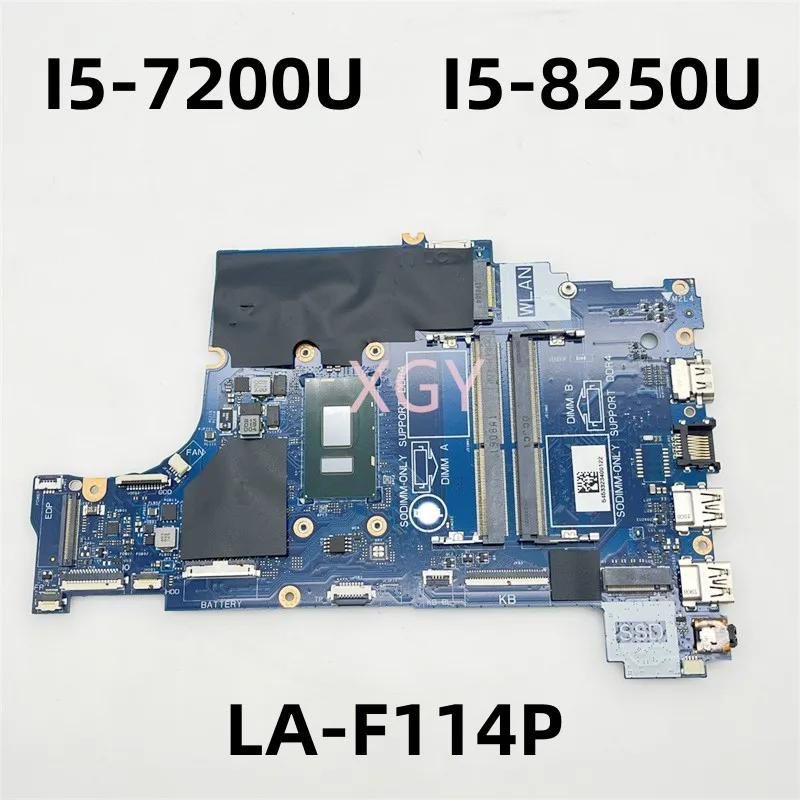 Original For DELL Inspiron 15 5570 Laptop Motherboard CN-0CXRM1 CXRM1 0NM2C6 NM2C6 LA-F114P I5-7200U I5-8250U I7-8550U 0V5DD