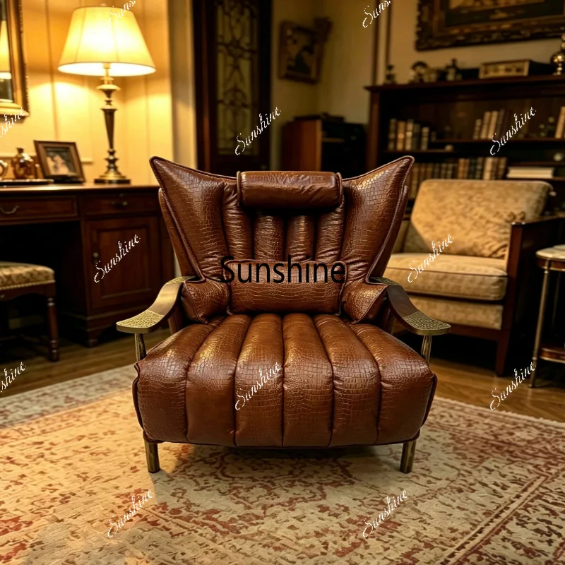 Medieval style, sofa, design, tea room master chair, simple and modern