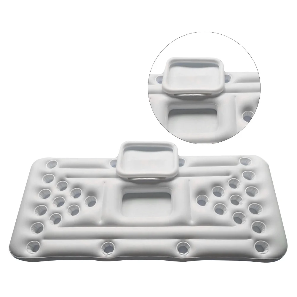 1Pcs Inflatable Floating Cooler for Pool 28 Cup Capacity Waterproof Reusable Outdoor Beach Party Inflatable Table for Water