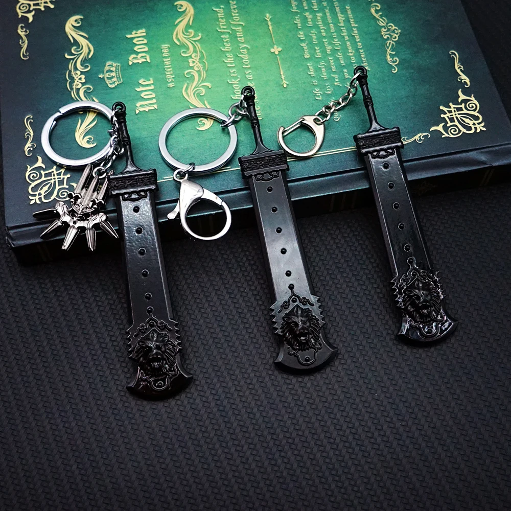 NieR Automata Keychain 2B Black Sword Key Chain Keyring Keychains for Men Women Game Accessories Car Key Ring