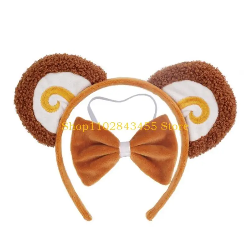 49MC قرد آذان عقال ذيل القوس توتو الحيوان القرد تأثيري حلي للطفل هالوين حفلة عيد ميلاد العروض المسرحية #4