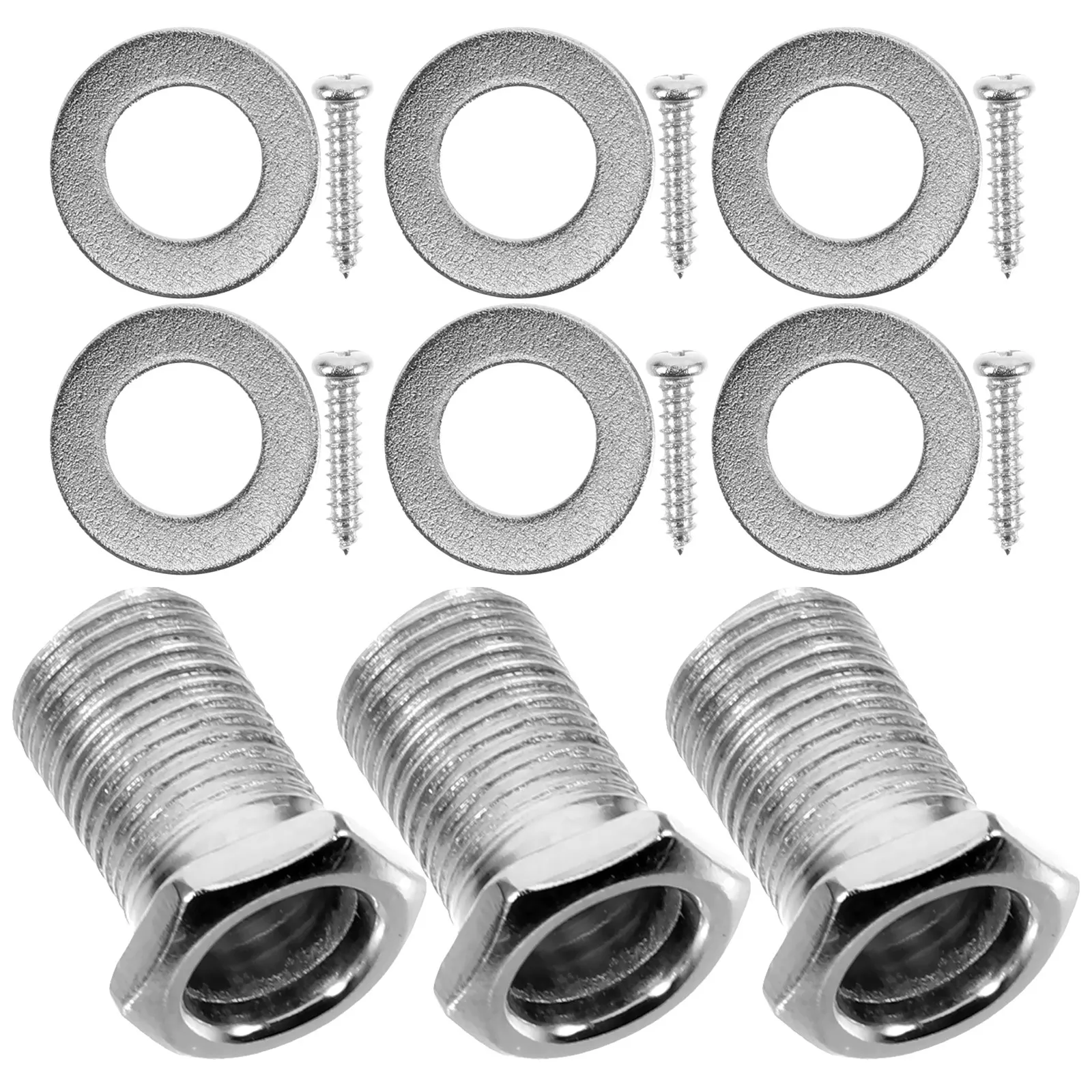 

6Sets Guitar Tuner Screws Nuts Washers for Acoustic Folk Guitar Accessories Stable and Lightweight Tuning Screw