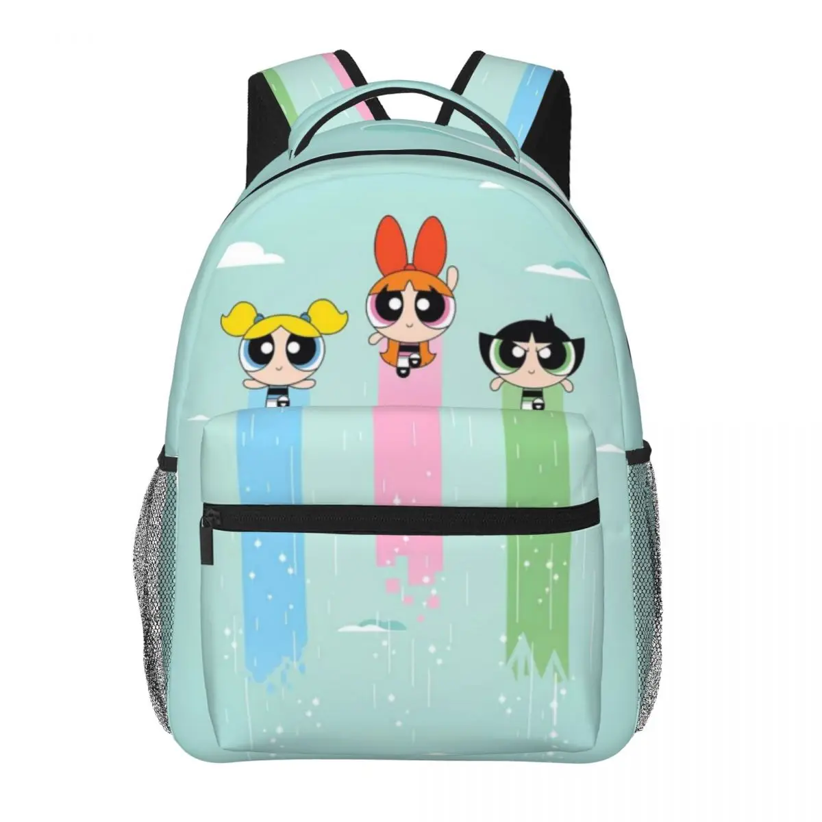 The-Powerpuff-Girls stampato zaino Casual leggero per scuola, Outdoor, Shopping, ufficio 17 pollici