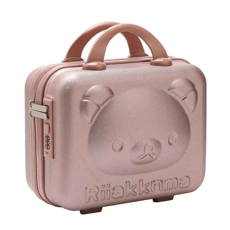 16 Inches Little Bear Handheld Luggage Password Lock Box Cartoon Travel Box Companion Gift Storage Makeup Small Box Bag