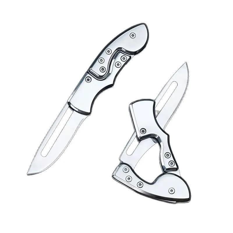 

Outdoor Folding Knife Stainless Steel Camping EDC Knife Mini Mechanical Folding Keychain Carrying Pocket Knife
