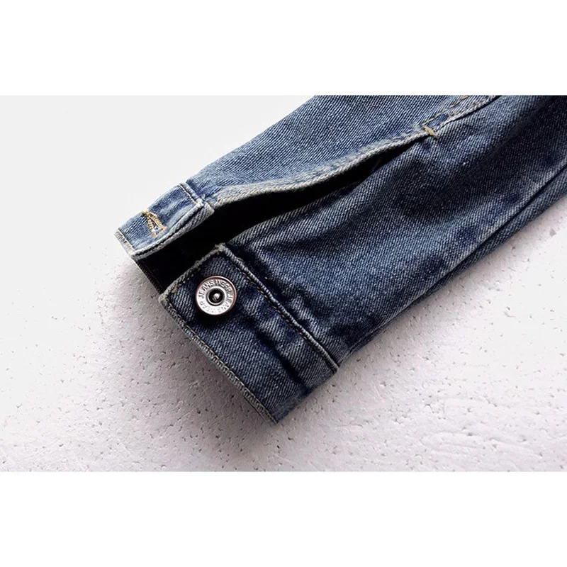 Spring Autumn Slim Vintage Blue Denim Jacket Coat Women Basic Outerwear Chaquetas Mujer Korean O-Neck Short Jeans Jacket Female