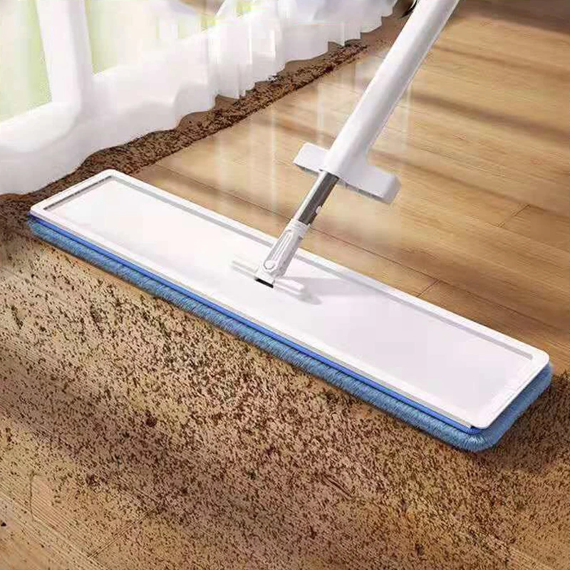 Super Big Size Mop Squeeze Microfiber Free Hand Washing Hard Floor Tile Wringer Mopping Household Cleaning  Long Handle Balai