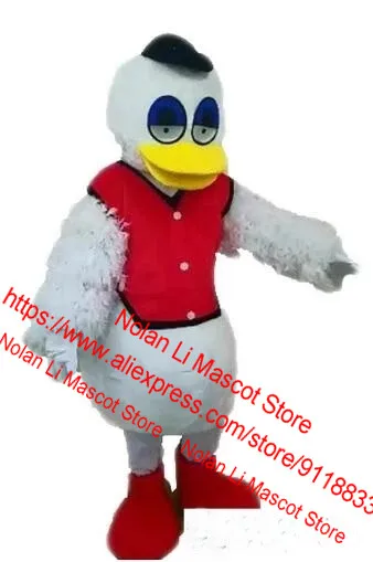 Costume de mascotte de canard en peluche mignon, ensemble de dessin animé, jeu de publicité de marche, taille adulte, cadeau de Noël, mode, 829