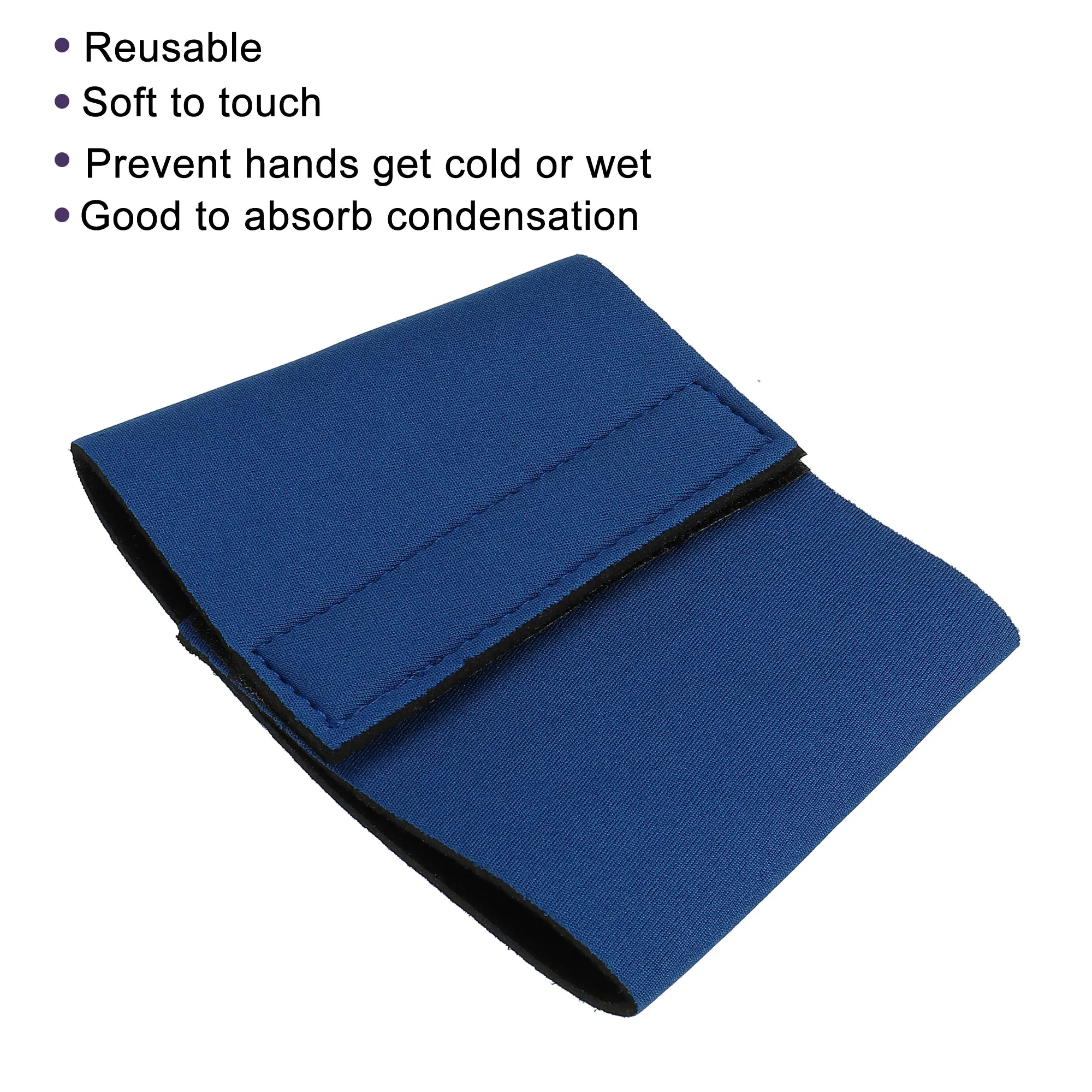 1/2 قطعة القدح كم النيوبرين معزول واقية عدم الانزلاق فنجان شاي القهوة غطاء سيليكون ل 12Oz-24Oz