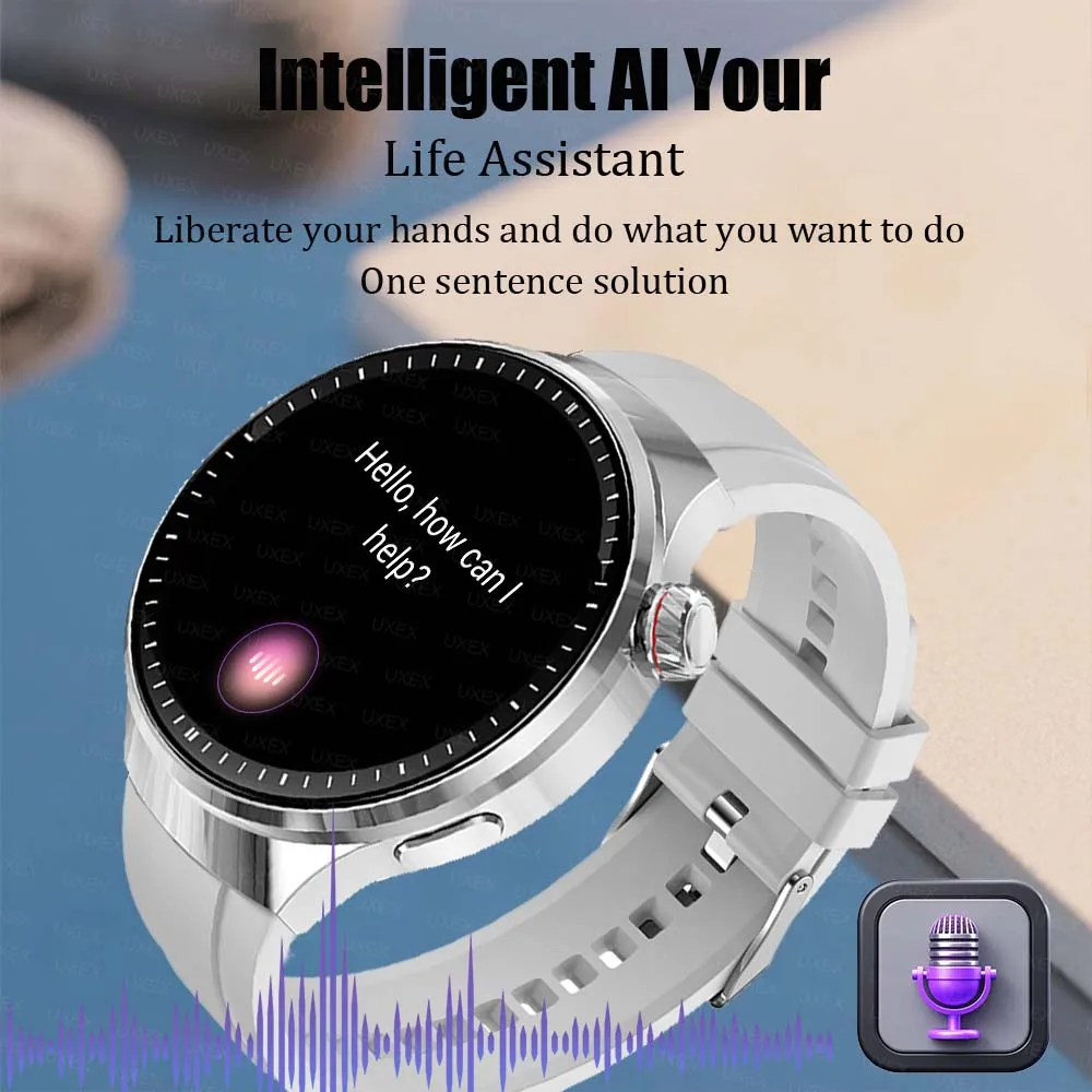 خارج Smartwatches ساعة رجل 1.52 HD مكالمة لاسلكية الصحة المقتفي مخصص صور صوت مساعد هدية الكريسماس لتقوم بها بنفسك وجوه ساعة