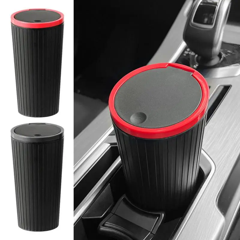 Car Waste Storage Bin Garbage Rubbish Container Portable Leakproof Car Dustbin Organizer Container For Home Desks Coffee Tables