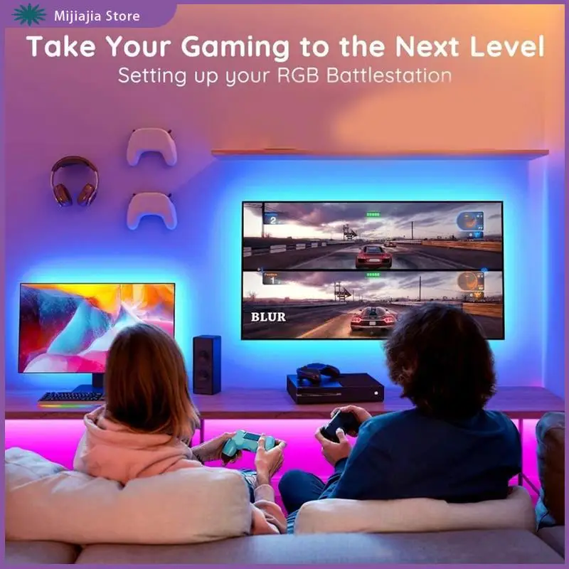 LED Strip Lights With Bluetooth App Led Lighting DIY Color-Changing Room Deco US Plug SALES