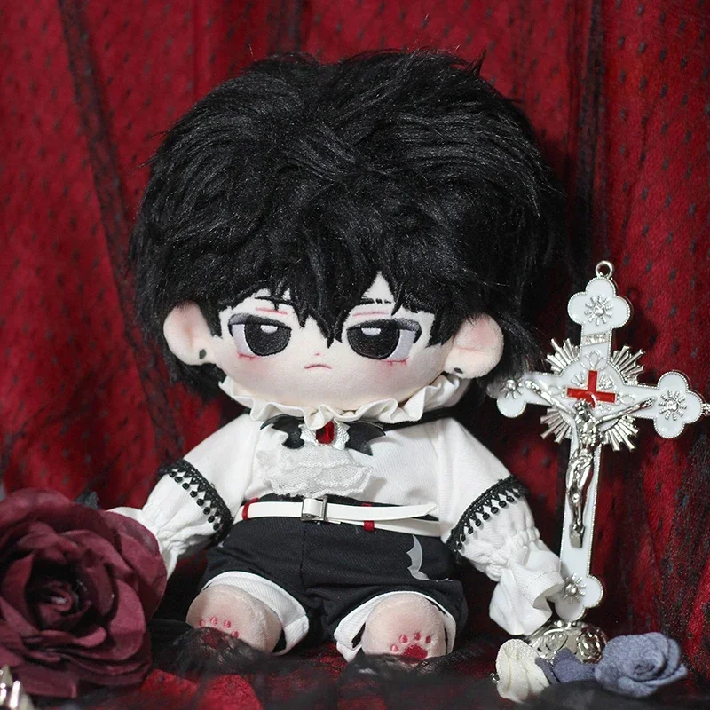 Cape de Style gothique européen Vampire diable, uniforme de Cosplay pour poupée en peluche de 20cm, vêtements habillés, faits à la main