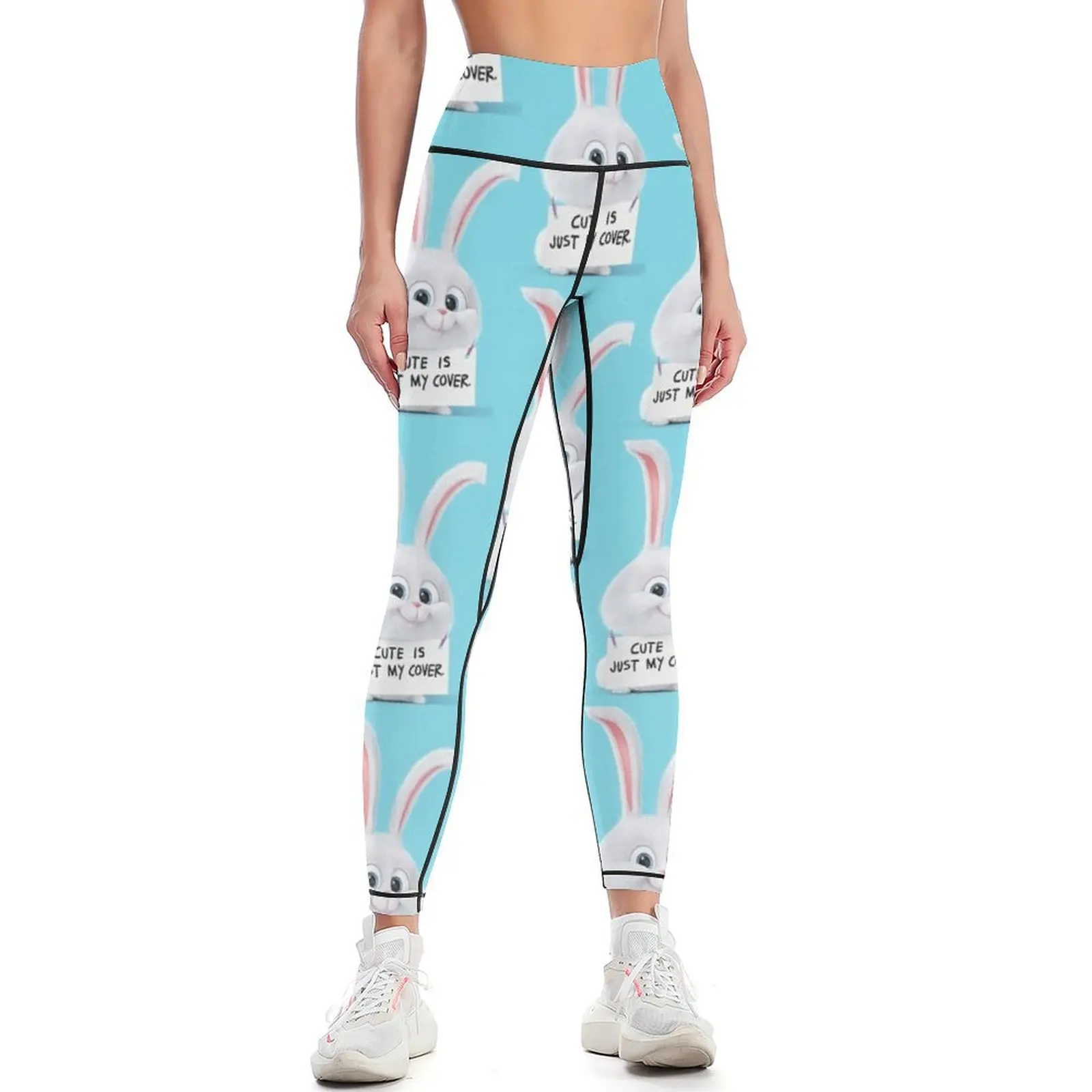 

Cute is just my cover Leggings Sportswear woman gym push up fitness Womens Leggings