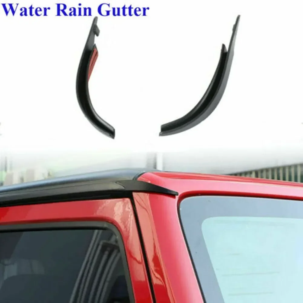 2PCS Car Top Roof Water Rain Gutter Extension Slot Fit For Jeep Wrangler JK 2007-2017 Rainwater Diversion Channel USEFUL