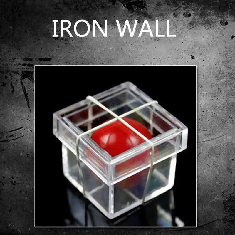 Q0KB Magic Box Toy Magics Ball for Cross the Box Magic Props for Beginner Pocket Close Up Toy for Kids Adult Party Entertainm