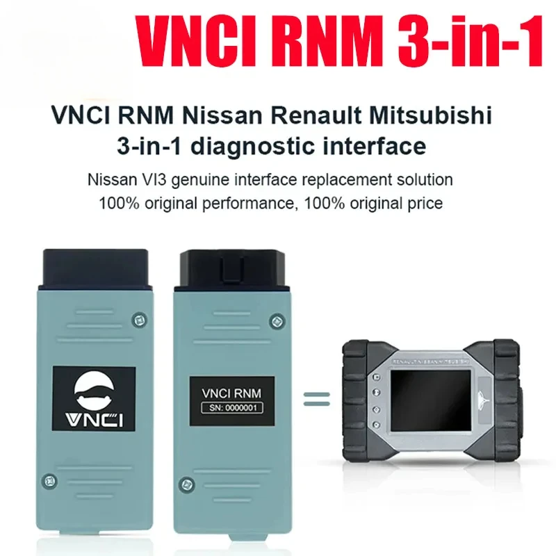 VNCI RNM Nissan Renault Mitsubishi 3in1 Diagnostic Tool Compatible With Original Drivers