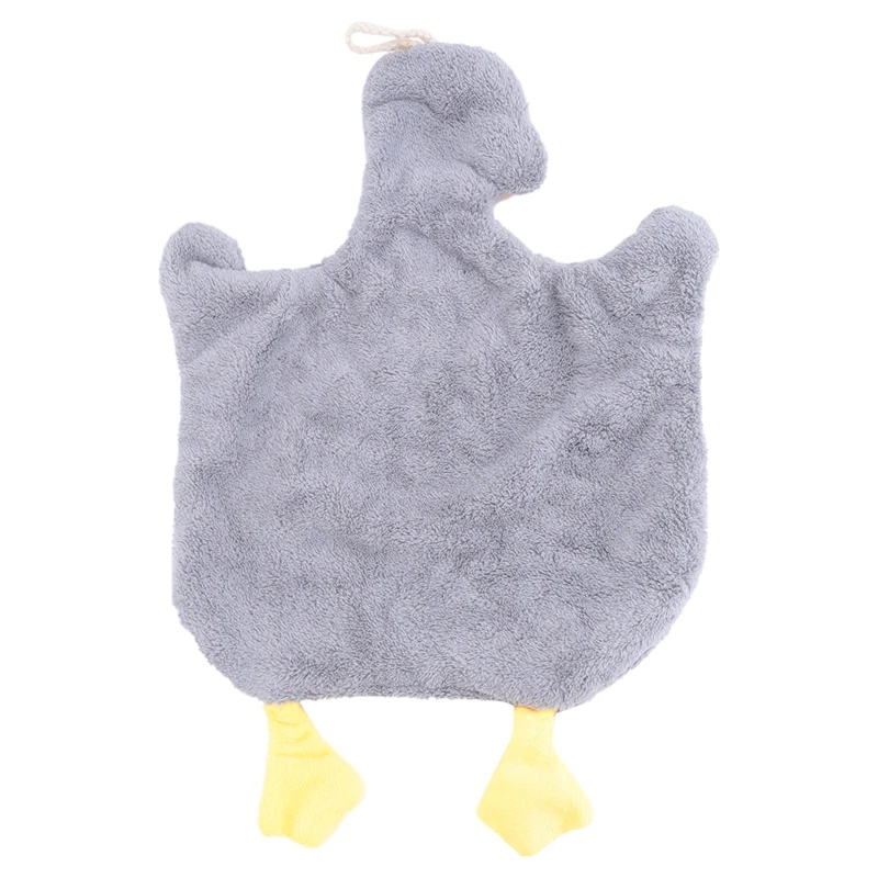 Cartoon Goose Hand Towel Kitchen Bathroom And Toilet Hand Towel Hanging Type With Super Water Absorption Quick Drying