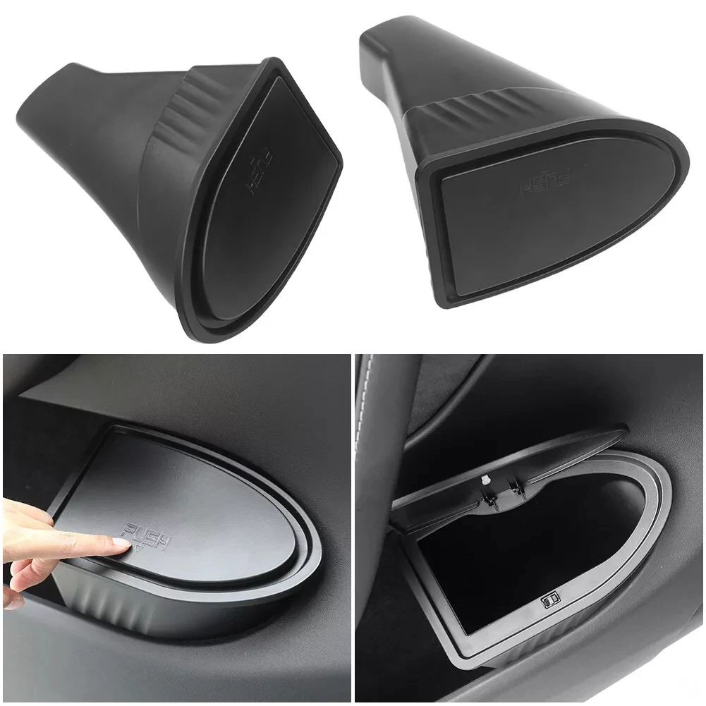 

Door Trash Can for Tesla Model Y Door Storage Box Organizer Interior Storage Garbage Can Bin Accessories