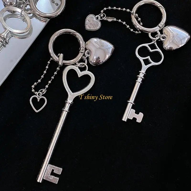 

N58F Брелки в форме сердца, подарочные брелки для вечеринок из сплава, брелки в форме сердца для сумок-рюкзаков