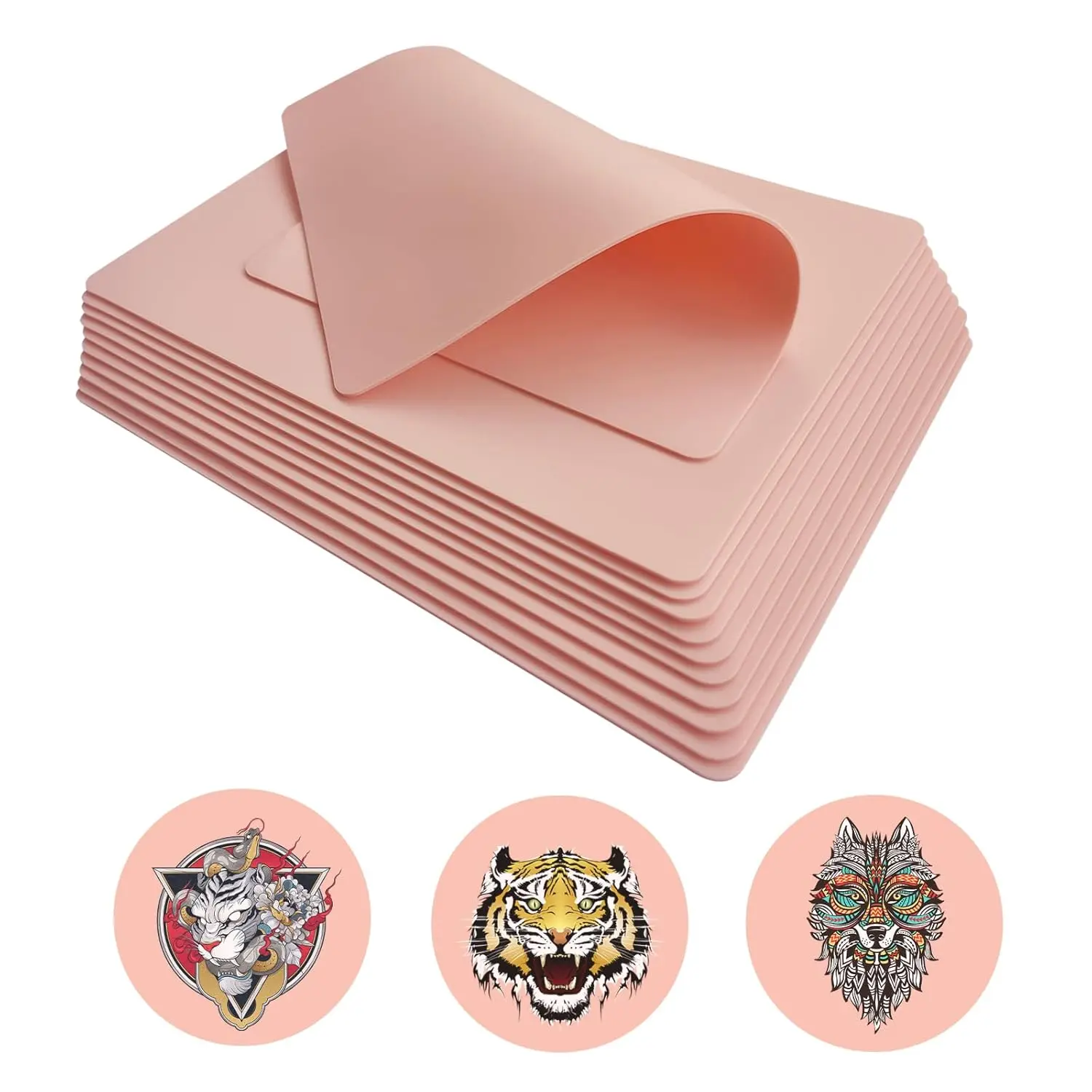 

20/10/5/3/1PCS Tattoo Practice Skin Blank Fake Tattoo Skin Synthetic Leather for Permanent Makeup Tattoo Beginner Exercise Tool