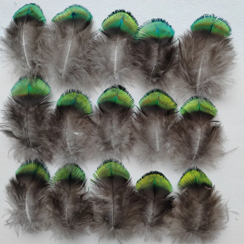 30Pcs,Fly Tying,Veren, Crafts DIY GOLD GREEN BLUE Peacock Plumage Feathers for Jewelry Making Home Party Decoration Plumas,Plume