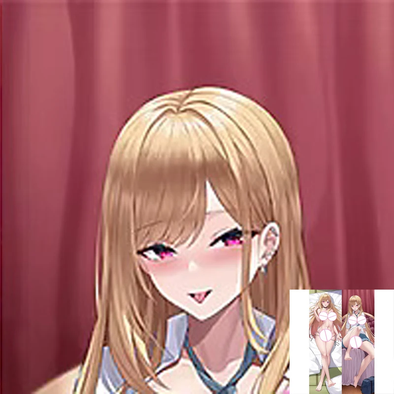 

Anime Pillow Cover Dakimakura Marin Kitagawa 2 Side Printed Hugging Body Pillowcase Cushion Cover Bedding Decor