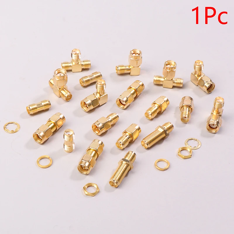 Male / Female RF Coax Adapter Connector Straight Right Angle Splitter Goldplated Adapter