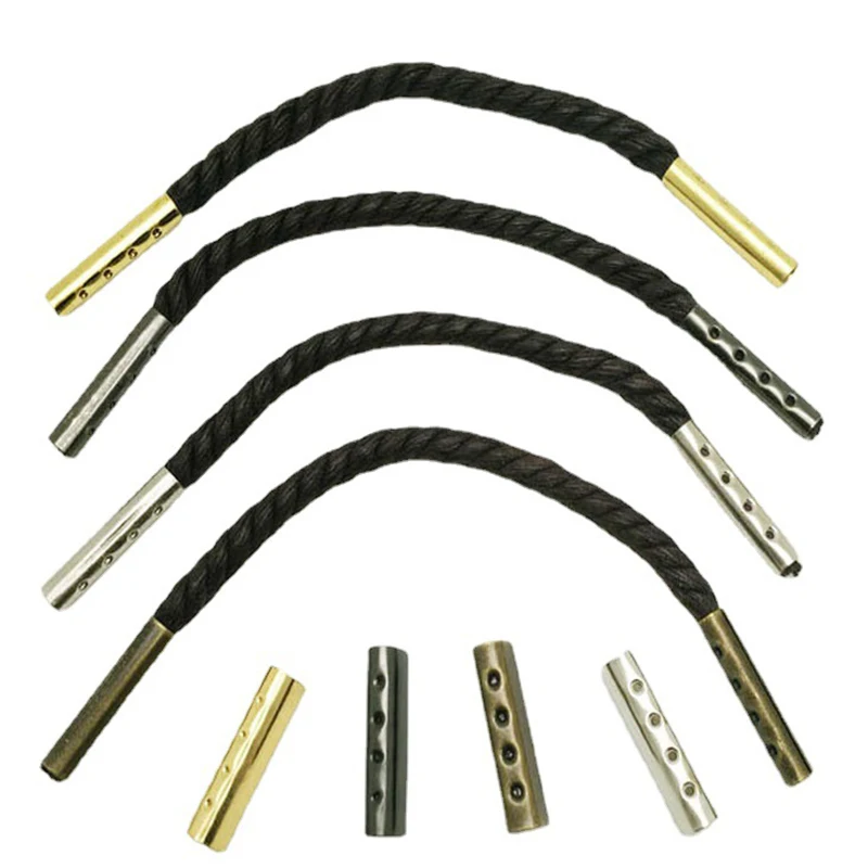 Hot Sale Replacement 20/50pcs Shoelace Head Aglets Diy Shoelaces Repair Shoe Lace Tips End Shoes Rope Tail Clamp Bullet