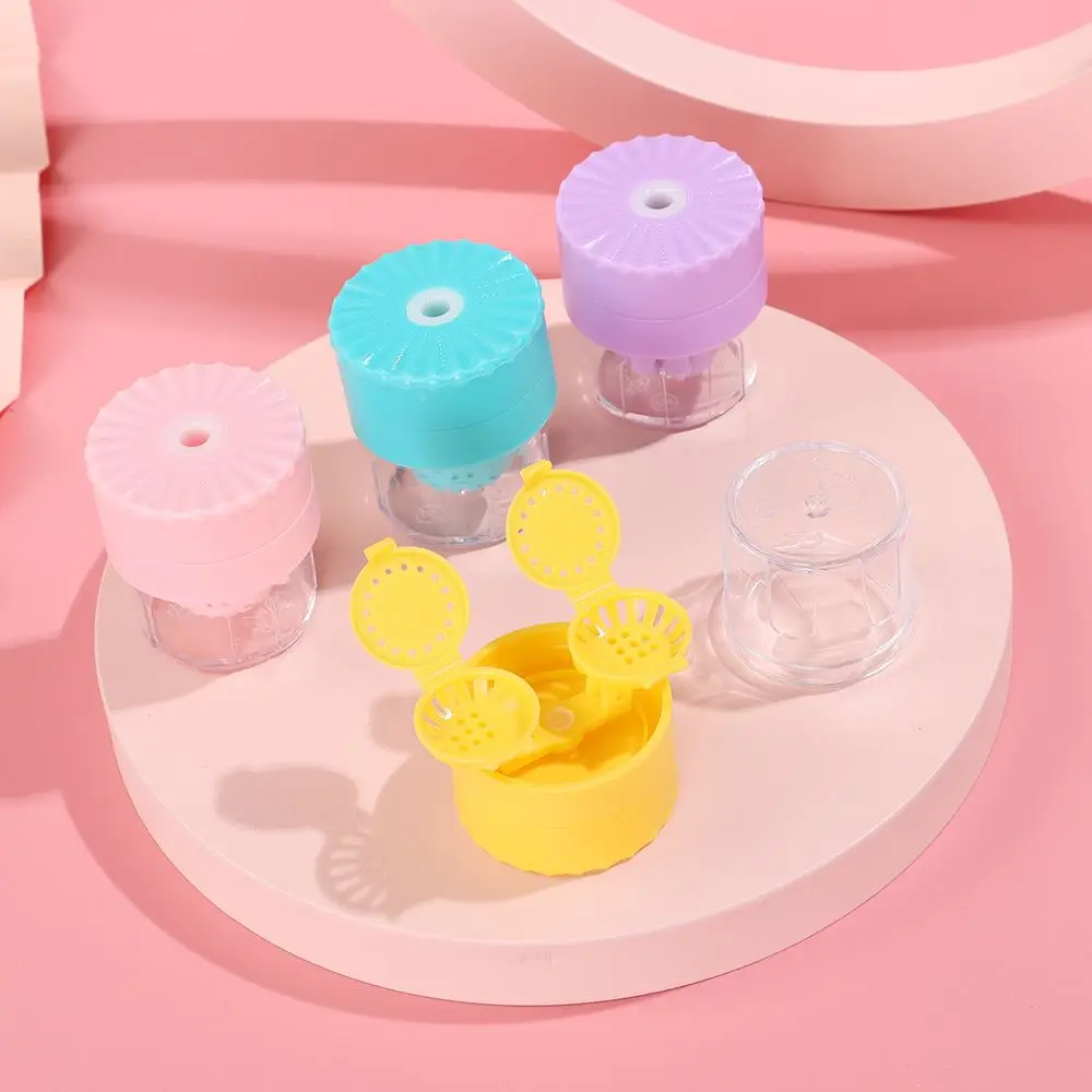 Accessories Rotatable Manually Glasses Lenses Box Glasses Lenses Container Contact Lens Cleaner Case Glasses Storage Holder