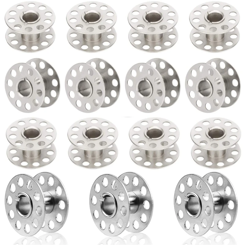 5-50Pcs Metal Bobbins Household Sewing Machine Coil Roller Empty Spool Iron For Silk Thread Winding Brother Tailoring Parts