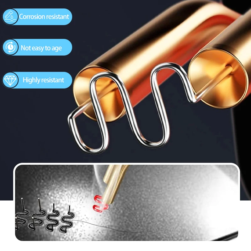 0.8mm Welding Nails Car Bumper Repair Welding Nail Plastic Parts Repair Welding Plastic Welder Repair Nails Kit Hot Stapler