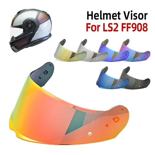 Imagen 1 del producto Para LS2 FF908 Strobe II Casco de motocicleta lente de visera de repuesto Anti-UV Capacetes Casco Moto Accesorios para ls2 ff 908 antivaho