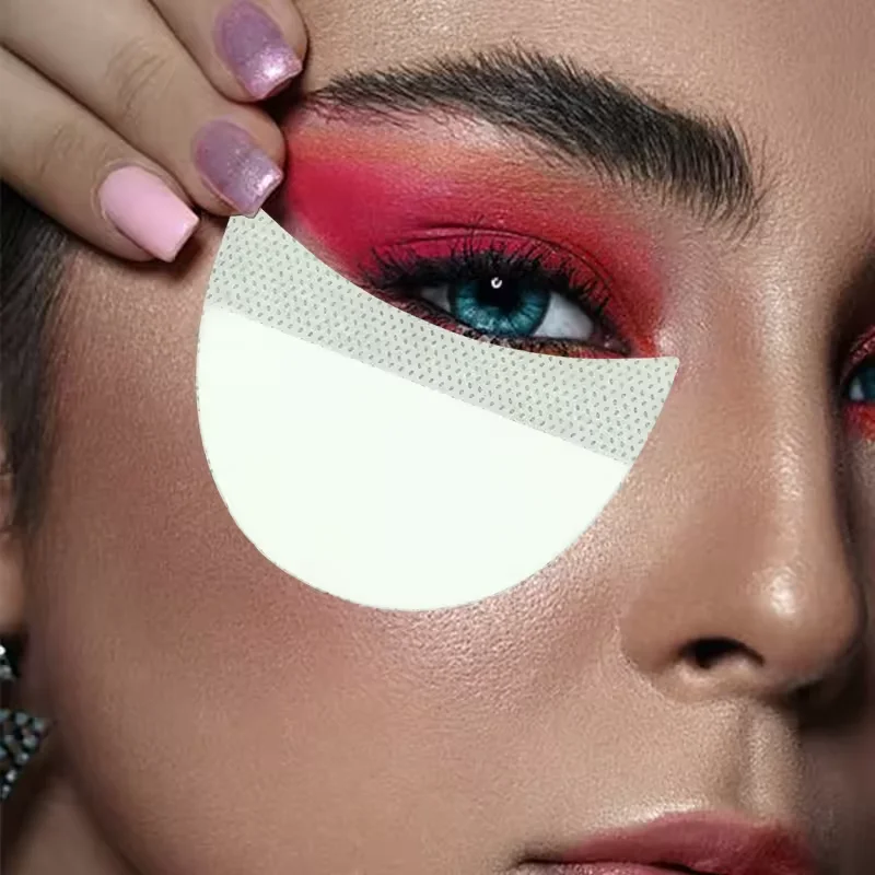 Sombra de ojos Shields Plantilla de sombra de ojos para evitar residuos de maquillaje, almohadilla de Gel sin pelusa para delineador de ojos, extensiones de pestañas y maquillaje de labios