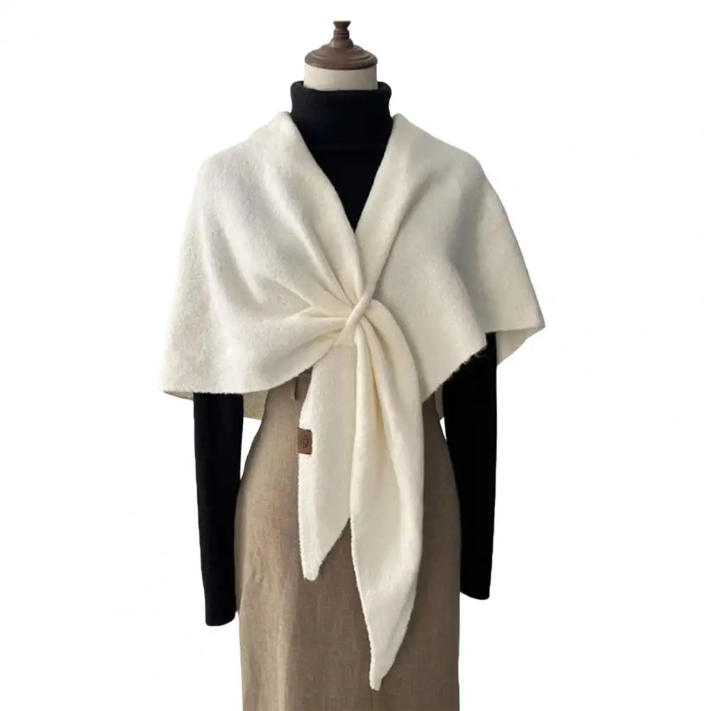 

Вязаный тканевый шарф, женский шарф-шаль, элегантная женская вязаная шаль, мягкий кашемировый кардиган, накидка, теплая зима для повседневного использования