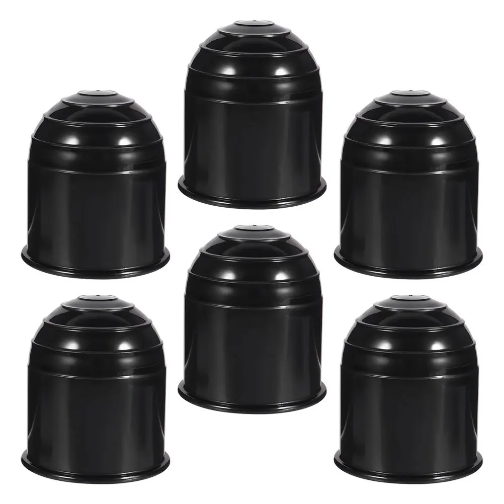 

Комплект из 6 защитных колпаков для сцепного устройства — универсальные защитные накладки для прицепов, автомобилей, фургонов, грузовиков, защита от пыли и дождя, аксессуары для буксировки