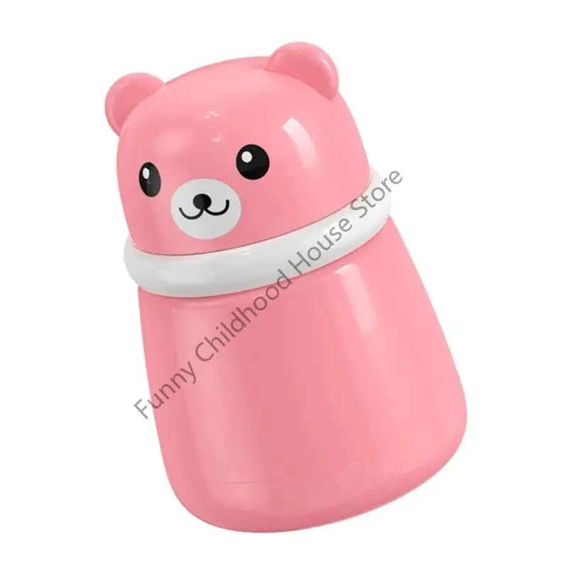 

D0LA Baby Powder Puffe Case Soft Bear Box с крышкой для младенца