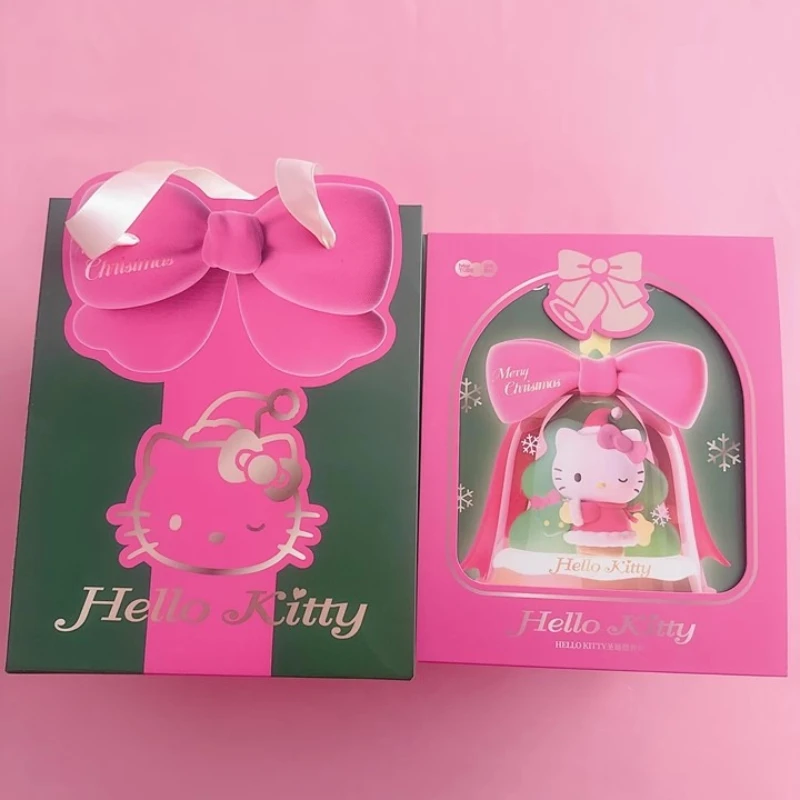 Cartoon Hallo Kitty Weihnachten Baum Schlafzimmer Nacht Nacht Lampe Anime Figur Desktop Modell Ornamente Hause Dekoration Geschenk Spielzeug