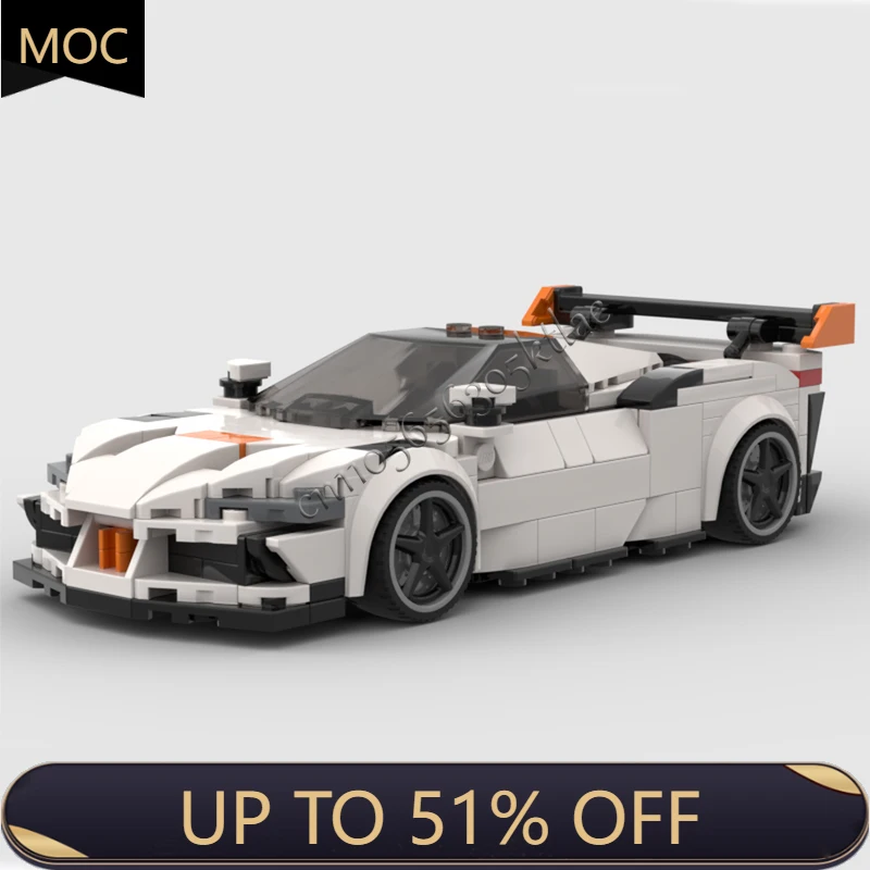 

342 Parts MOC Technology Racing Supercar Signature Colors Model Building Blocks Speed Vehicle Bricks Toys For Kids Popular Gifts