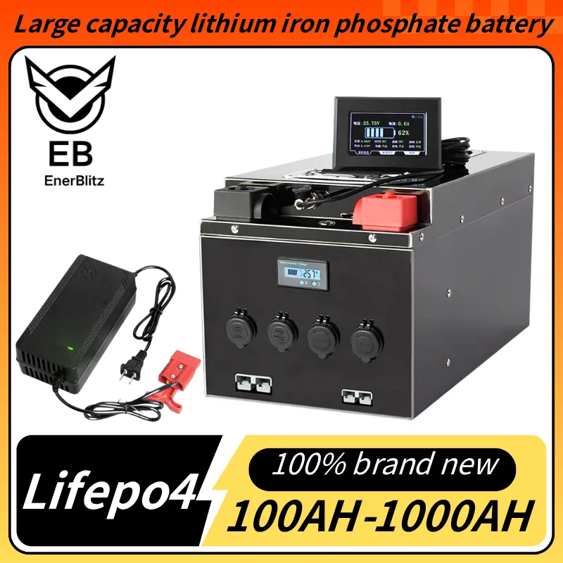 

EB Lifepo4 Battery 12V 200Ah 100Ah 300Ah 400Ah 500Ah 600Ah 800Ah 1000Ah for Off-Grid Household Electricity Office UPS RV Boat