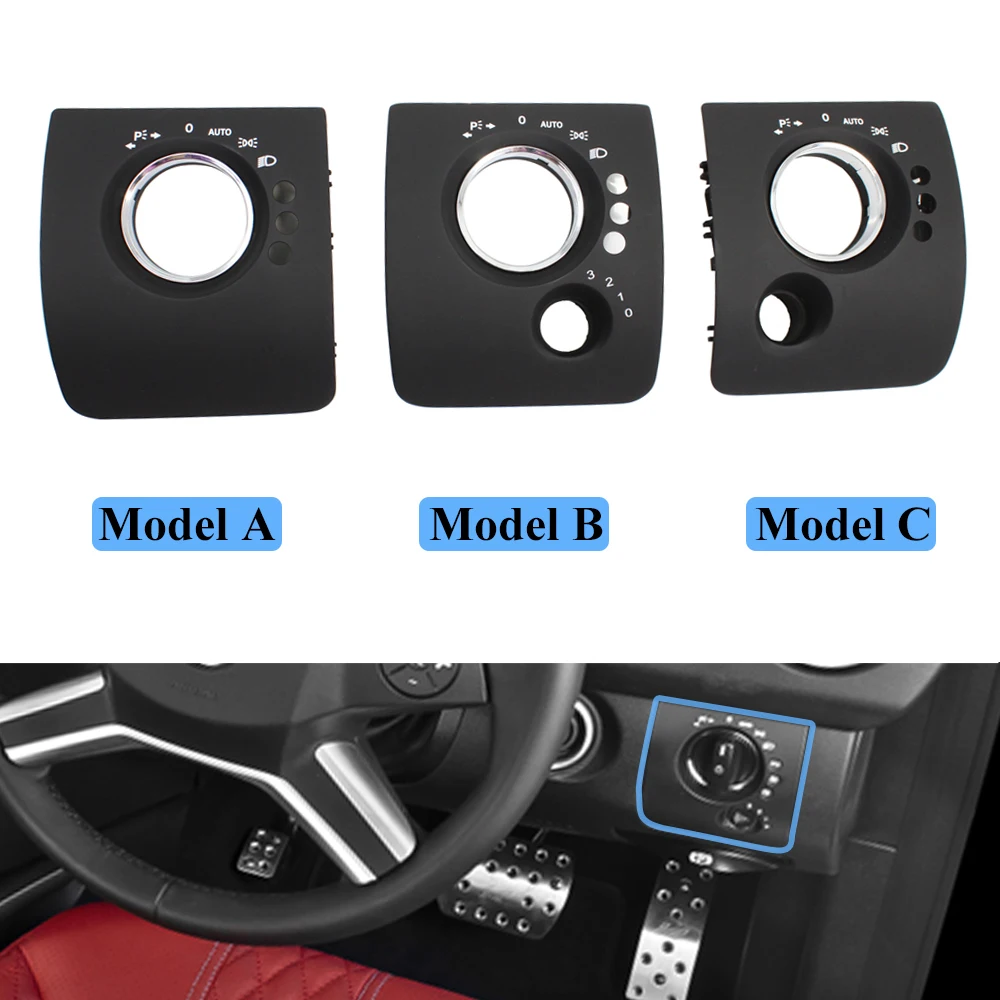 RHD Car Interior Accessories Front Dashboard Headlight Switch Panel Trim Cover For Mercedes Benz W164 ML GL 300 350 2005-2011