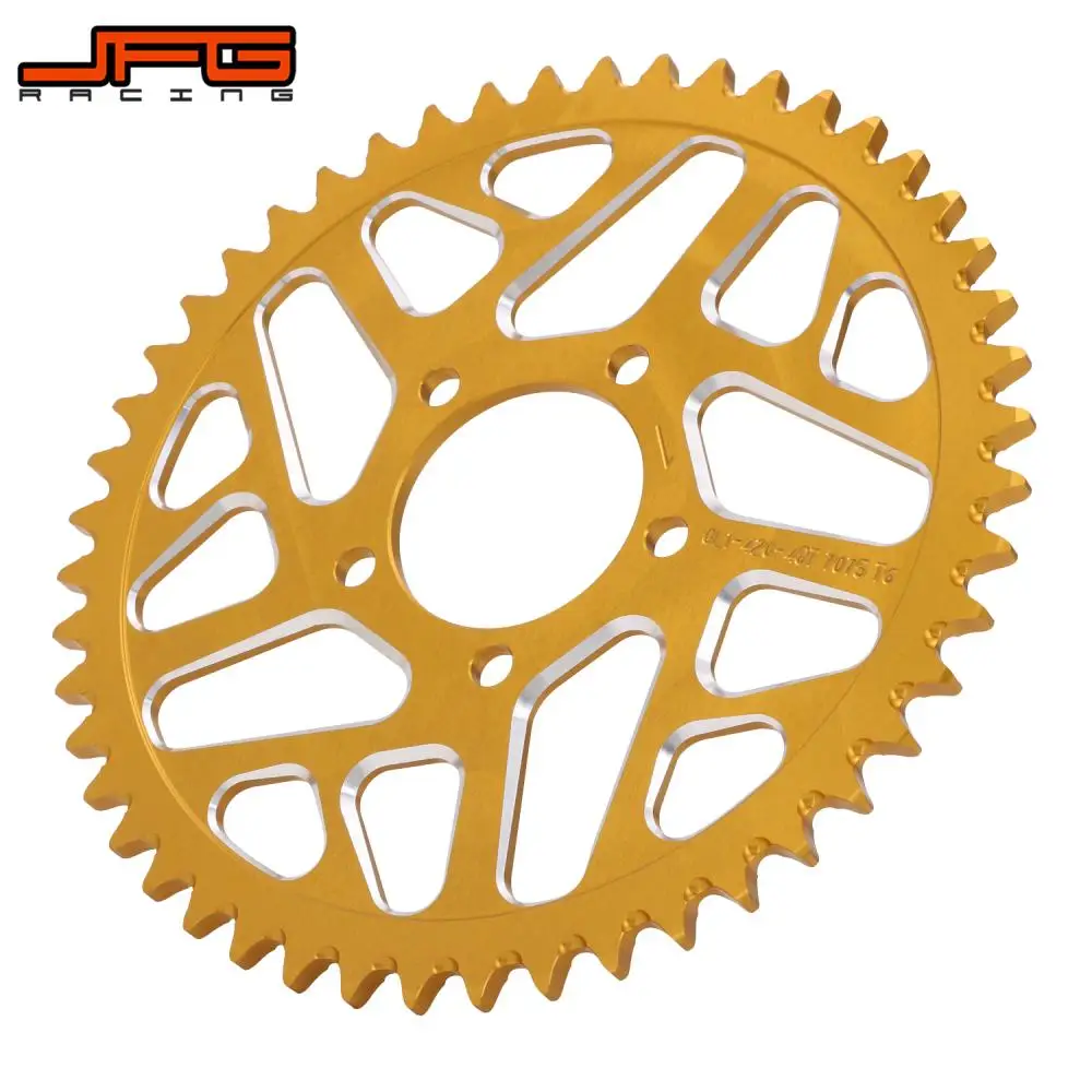 Corrente traseira da liga de alumínio da motocicleta, roda dentada para Surron, Sur-Ron, Sur-Ron, Lightbee X, S, Segway, X160, X260, 48T, 54T, 60T, 7075