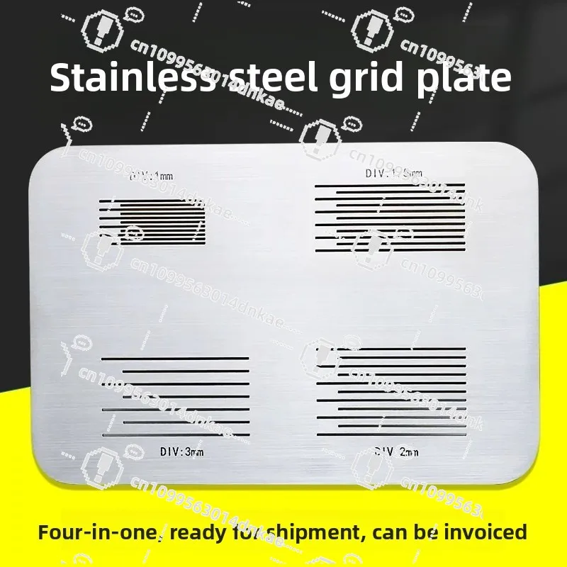 4-In-1 SISI Hundred Grid Board Set, Paint Film Adhesion Test, Tester, Grid Plate Guide Cutter
