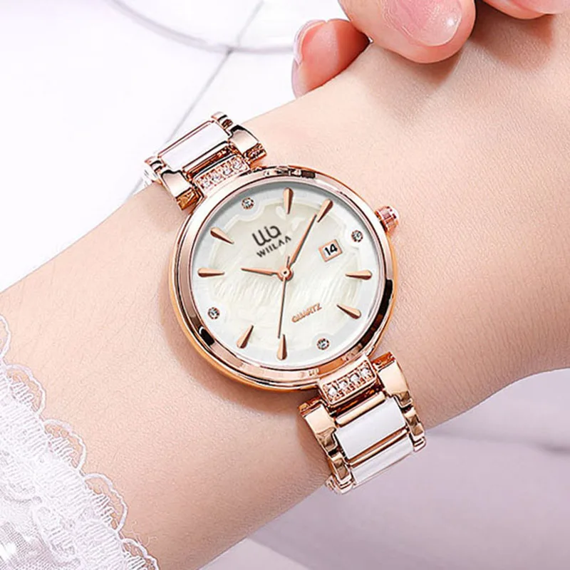 

Women Wrist Watches 2024 Top Brand Luxury Rose Gold Calendar Fashion Elegant Dropship For Female Clock Ladies Wrist Watch Quartz