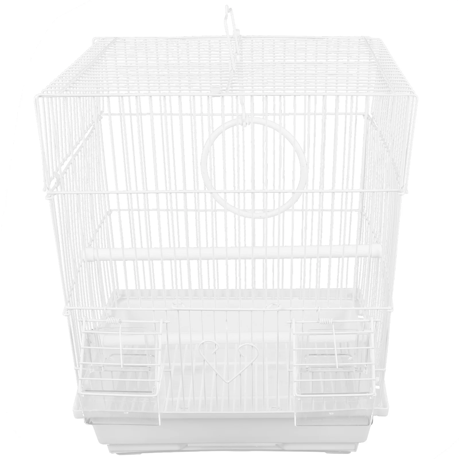 

Birdcage Cages for Birds Portable Wire Lovebird Outing Parrot Carrier Travel Pearl